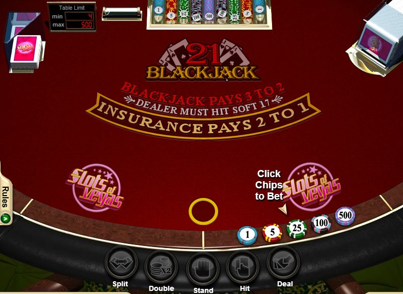 Blackjack - $10 No Deposit Casino Bonus